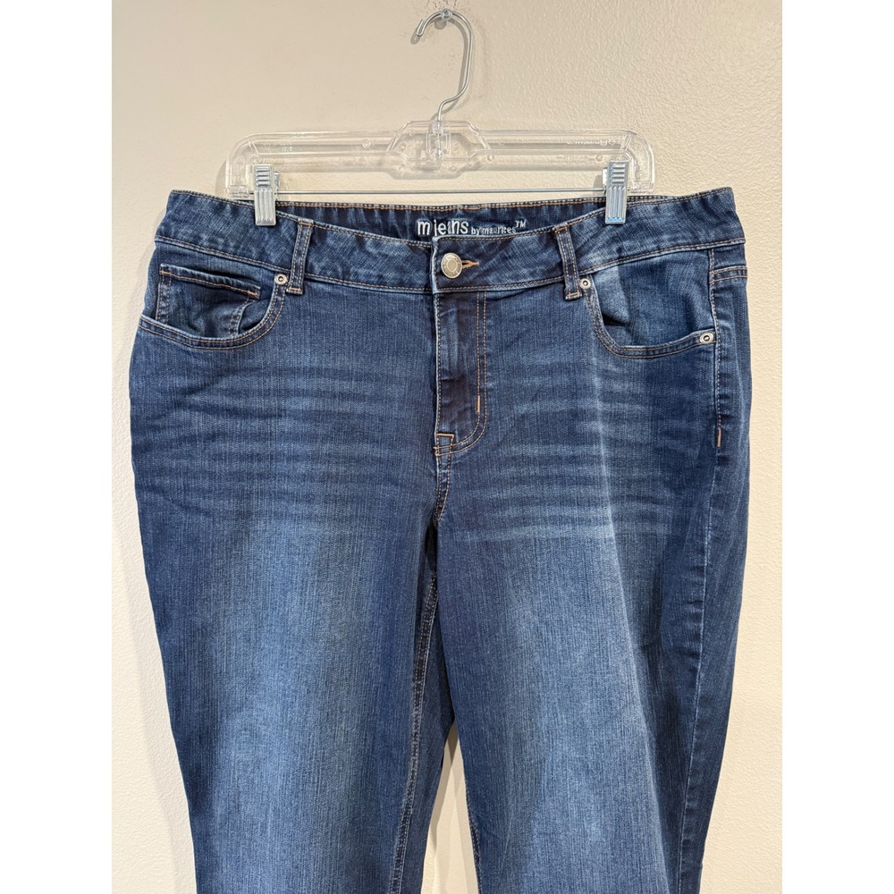 m jeans by maurices Mid Rise Dark Wash Bootcut‎ Denim Jeans Women's Size 18W - Picture 2 of 10
